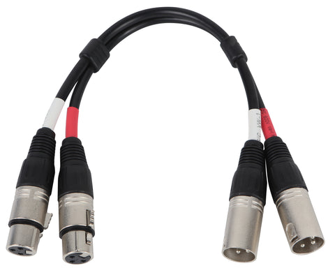 CB-41 Dual Connector 3-pin XLR Audio Cable